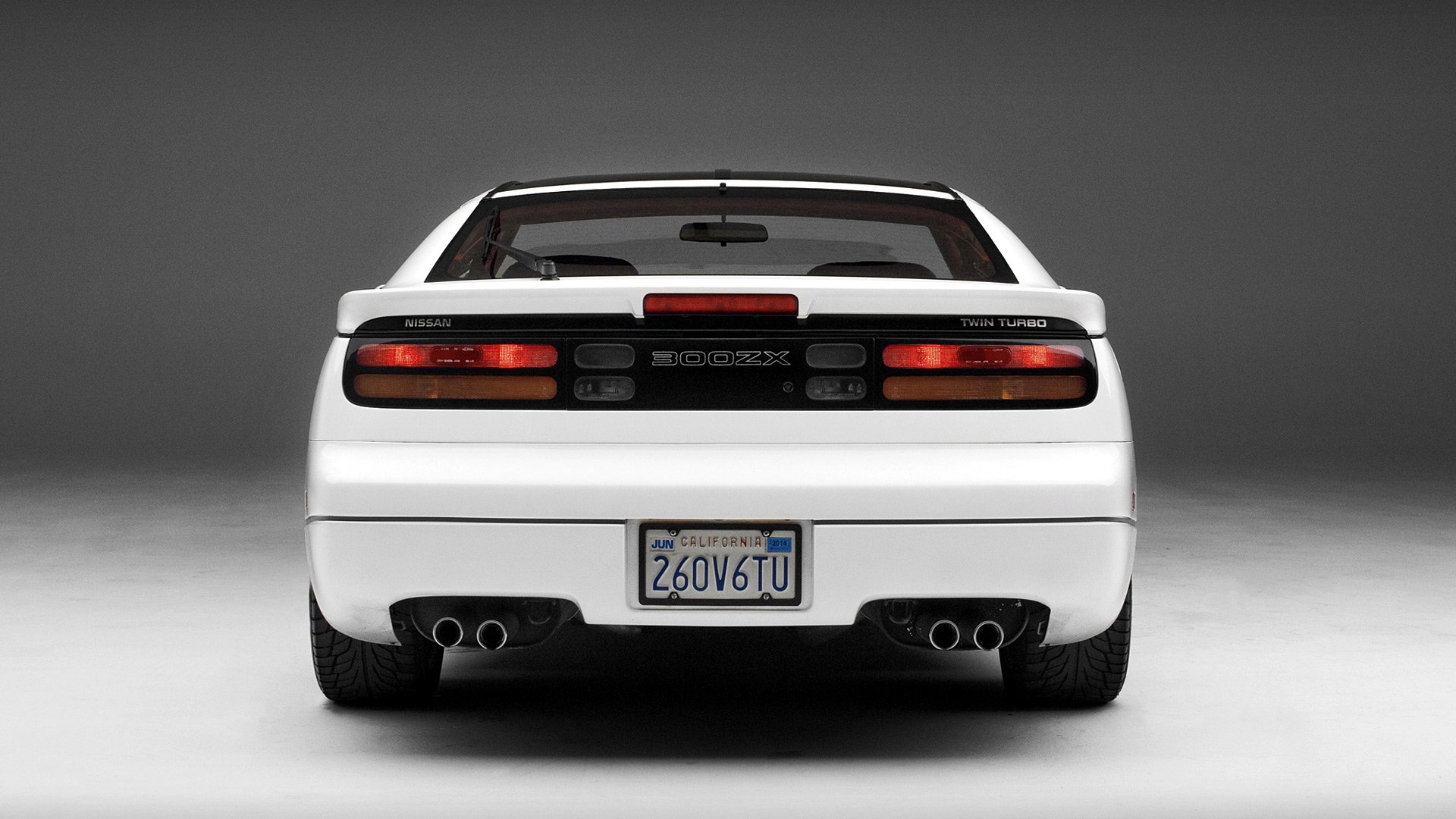 Download White Car Grand Tourer Old Car Vehicle Nissan 300ZX HD Wallpaper