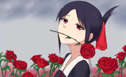 rose Kaguya Shinomiya Anime Kaguya-sama: Love is War HD Desktop Wallpaper | Background Image