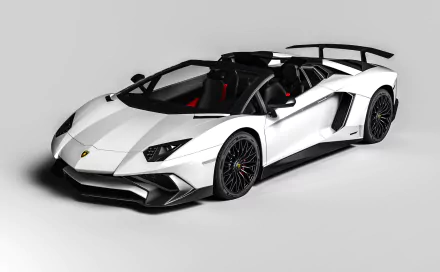 car Lamborghini Aventador LP750-4 SV Lamborghini Aventador supercar white car Lamborghini vehicle Lamborghini Aventador SV HD Desktop Wallpaper | Background Image