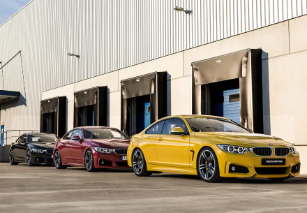 black car yellow car car BMW vehicle BMW 4 Series HD Desktop Wallpaper | Background Image