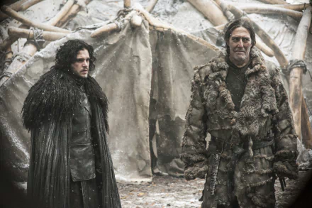 Kit Harington Ciarán Hinds Jon Snow Mance Rayder TV Show Game Of Thrones HD Desktop Wallpaper | Background Image