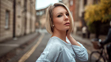 still life blonde woman model HD Desktop Wallpaper | Background Image