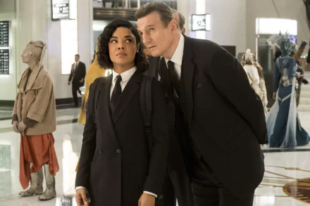 Liam Neeson Tessa Thompson movie Men in Black: International HD Desktop Wallpaper | Background Image