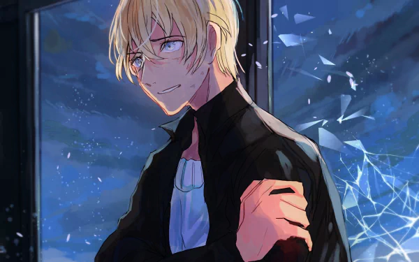 blue eyes blonde Rei Furuya Anime Detective Conan HD Desktop Wallpaper | Background Image