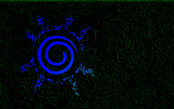 blue Eight Trigrams Sealing Style Anime Naruto blue anime HD Desktop Wallpaper | Background Image