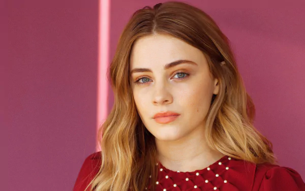 brunette green eyes actress Australian Celebrity Josephine Langford HD Desktop Wallpaper | Background Image