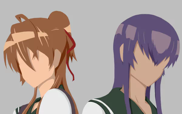 Rei Miyamoto Saeko Busujima Anime Highschool Of The Dead HD Desktop Wallpaper | Background Image