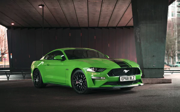 muscle car green car car Ford Ford Mustang vehicle Ford Mustang GT HD Desktop Wallpaper | Background Image