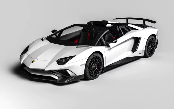 car Lamborghini Aventador LP750-4 SV Lamborghini Aventador supercar white car Lamborghini vehicle Lamborghini Aventador SV HD Desktop Wallpaper | Background Image