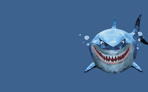 Movie Finding Nemo Blue Shark Bubble Bruce HD Wallpaper | Background Image