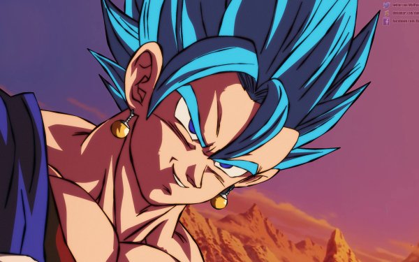 Anime Dragon Ball Super: Broly Vegetto Super Saiyan Blue HD Wallpaper | Background Image