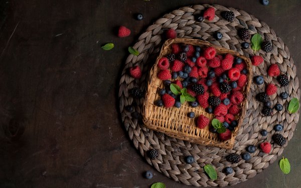 Food Berry Blackberry Fruit Raspberry Blueberry HD Wallpaper | Background Image