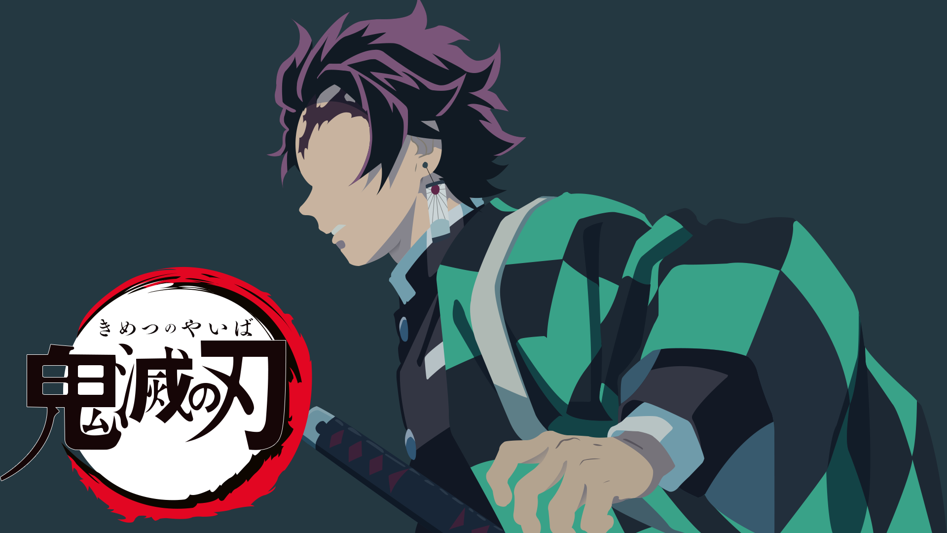 Tanjirou Kamado From Demon Slayer Kimetsu No Yaiba Wallpaper For Dekstop Hd Wallpaper Hintergrund 1920x1080