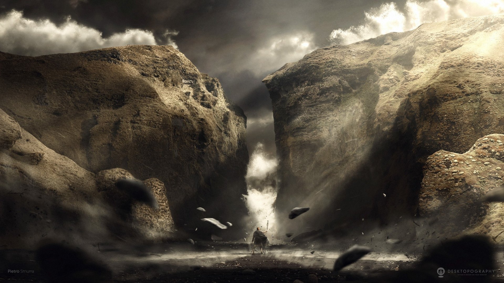 Download Artistic Desktopography HD Wallpaper by Pietro Smurra