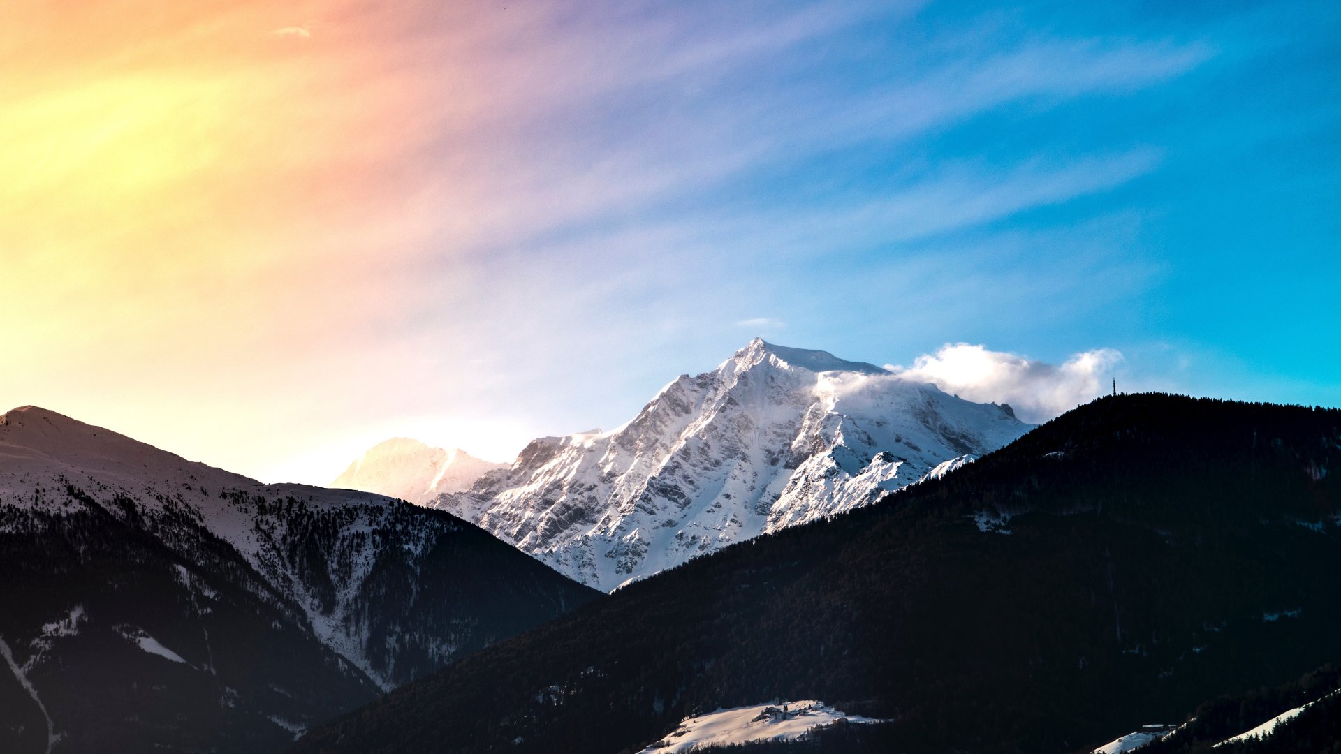 Download Snow Cloud Sunset Nature Mountain Snowy Mountain 4k Ultra HD ...