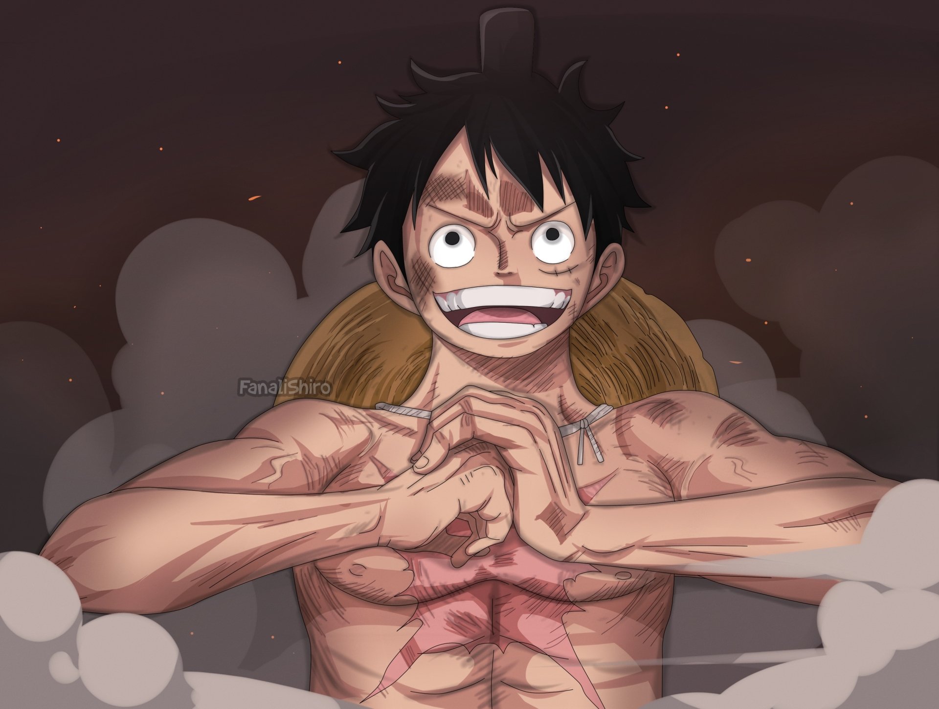 Download Monkey D. Luffy Anime One Piece HD Wallpaper by FanaliShiro