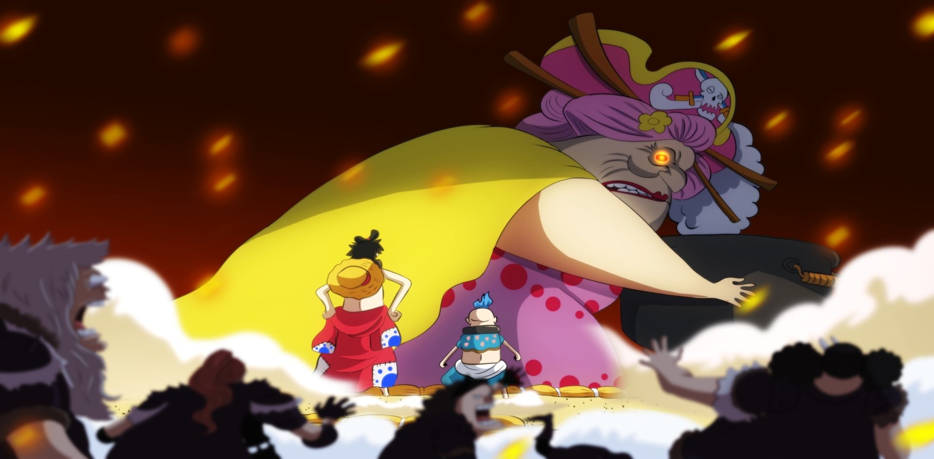 Download Hyogoro (One Piece) Charlotte Linlin Monkey D. Luffy Anime One Piece HD Wallpaper by Alejandro Favela Rocha