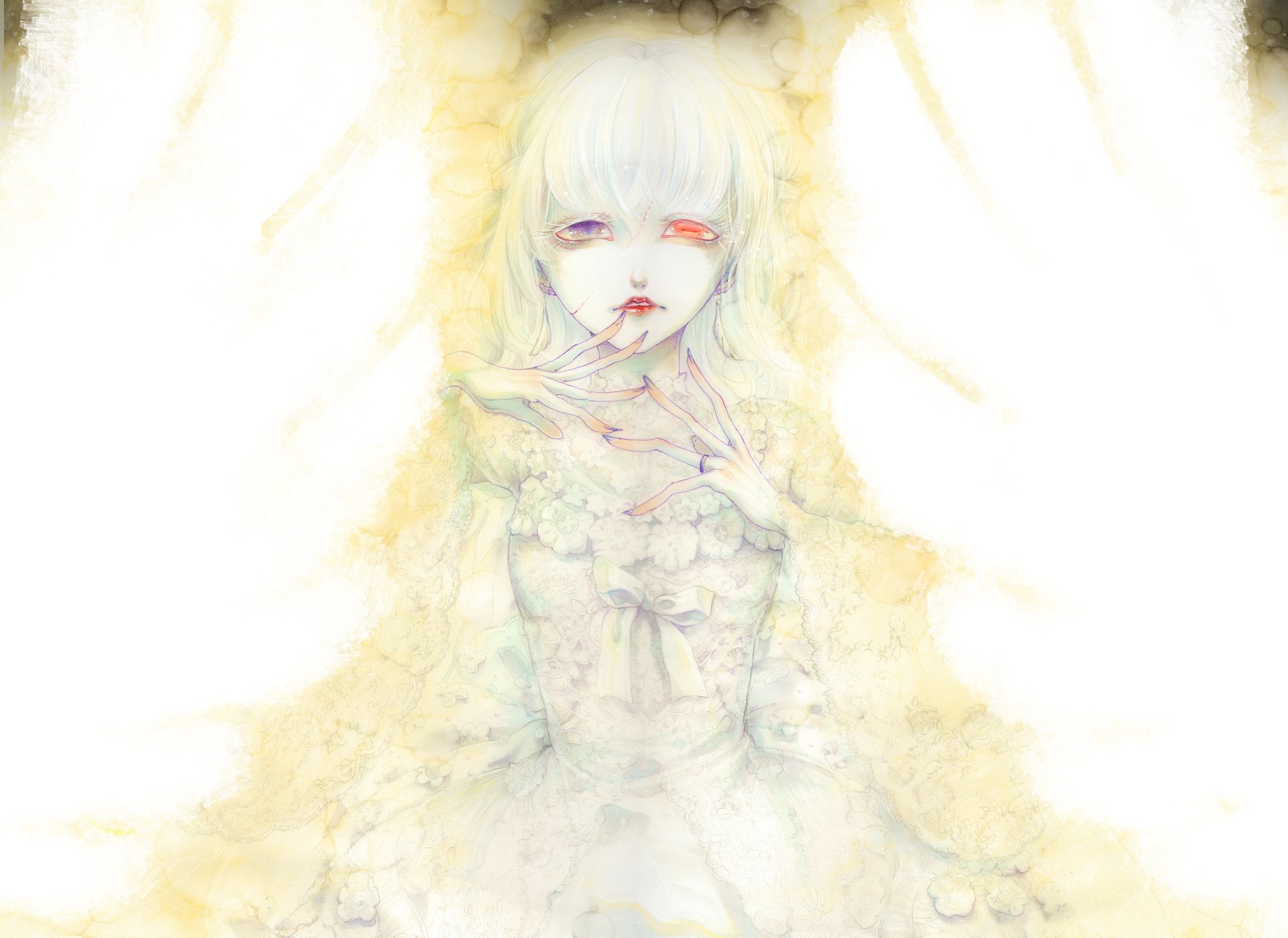 Download Heterochromia Anime Original 4k Ultra HD Wallpaper by 幽にろ