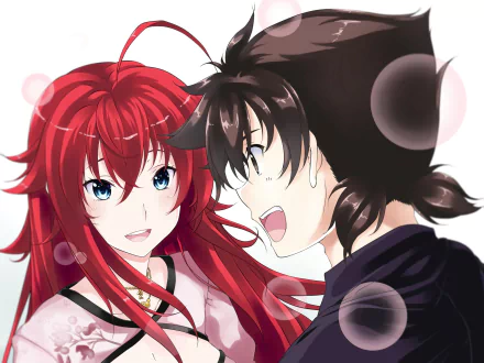 Issei Hyoudou Rias Gremory Anime High School DxD HD Desktop Wallpaper | Background Image