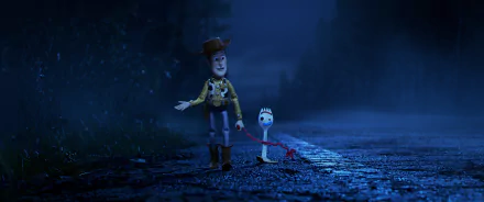 Woody (Toy Story) Forky (Toy Story) movie Toy Story 4 HD Desktop Wallpaper | Background Image