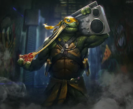 Michelangelo (TMNT) Comic Teenage Mutant Ninja Turtles HD Desktop Wallpaper | Background Image