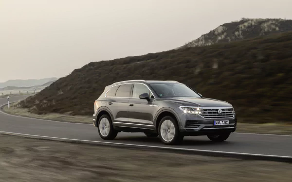 SUV silver car car Volkswagen vehicle Volkswagen Touareg HD Desktop Wallpaper | Background Image