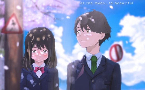 Anime Tsuki ga Kirei Akane Mizuno Kotarō Azumi HD Wallpaper | Background Image
