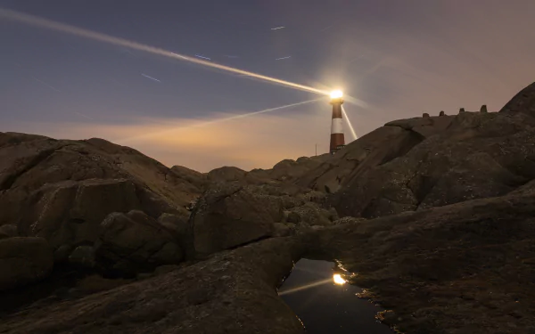 Norway man made lighthouse HD Desktop Wallpaper | Background Image