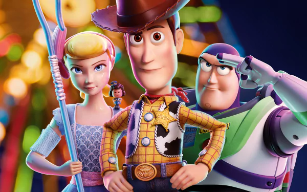 Bo Peep Buzz Lightyear Woody (Toy Story) movie Toy Story 4 HD Desktop Wallpaper | Background Image