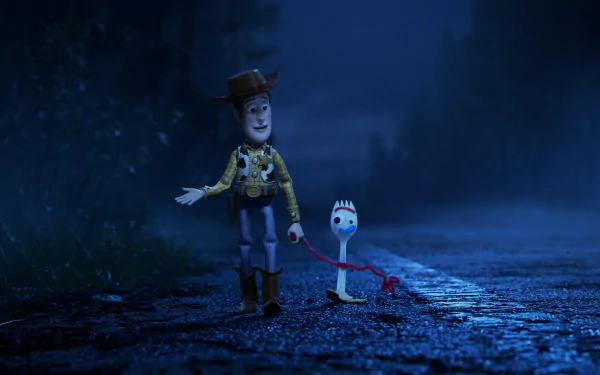 Woody (Toy Story) Forky (Toy Story) movie Toy Story 4 HD Desktop Wallpaper | Background Image