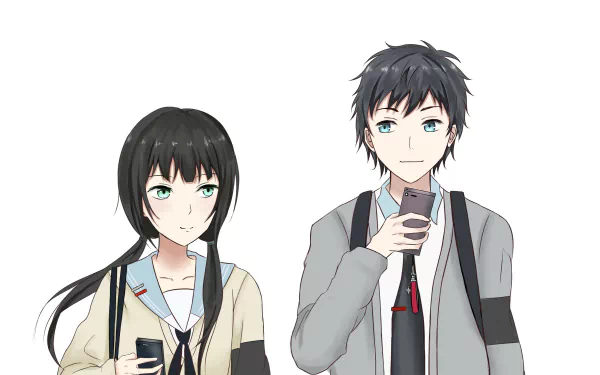 Chizuru Hishiro Arata Kaizaki Anime ReLIFE HD Desktop Wallpaper | Background Image