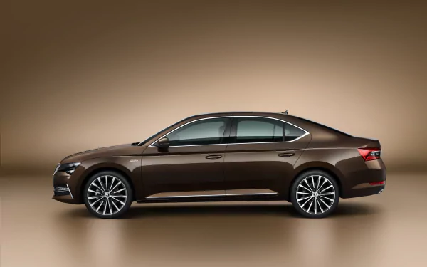 brown car car Skoda vehicle Skoda Superb HD Desktop Wallpaper | Background Image