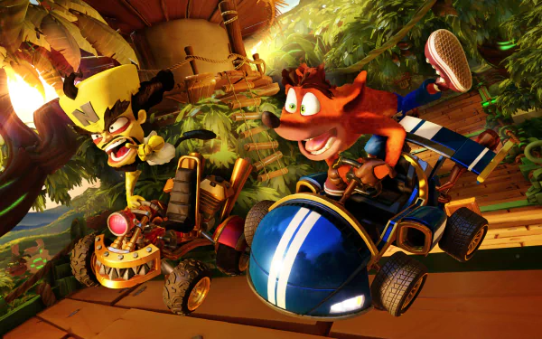 video game Crash Team Racing HD Desktop Wallpaper | Background Image