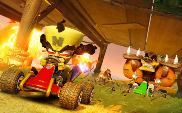video game Crash Team Racing HD Desktop Wallpaper | Background Image