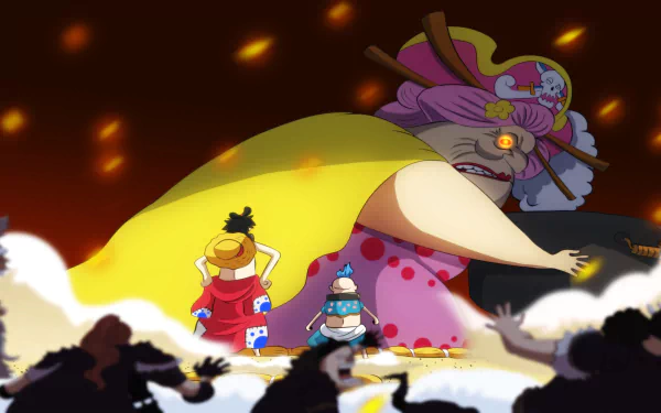 Hyogoro (One Piece) Charlotte Linlin Monkey D. Luffy Anime One Piece HD Desktop Wallpaper | Background Image