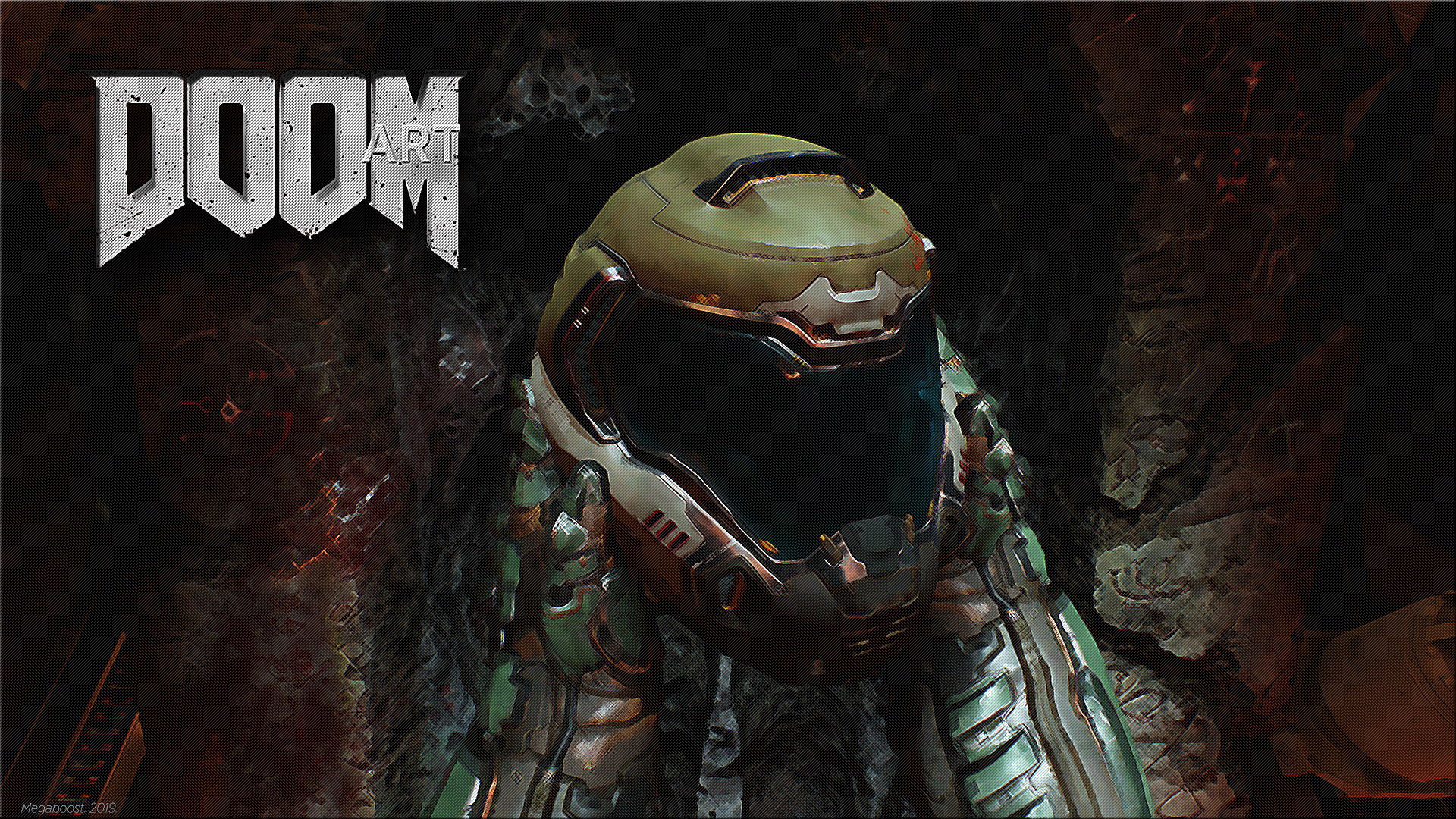 Дум обои. Doom (игра, 2016). Доом 2016 на ПК. Doom 2016 Преторианская броня.