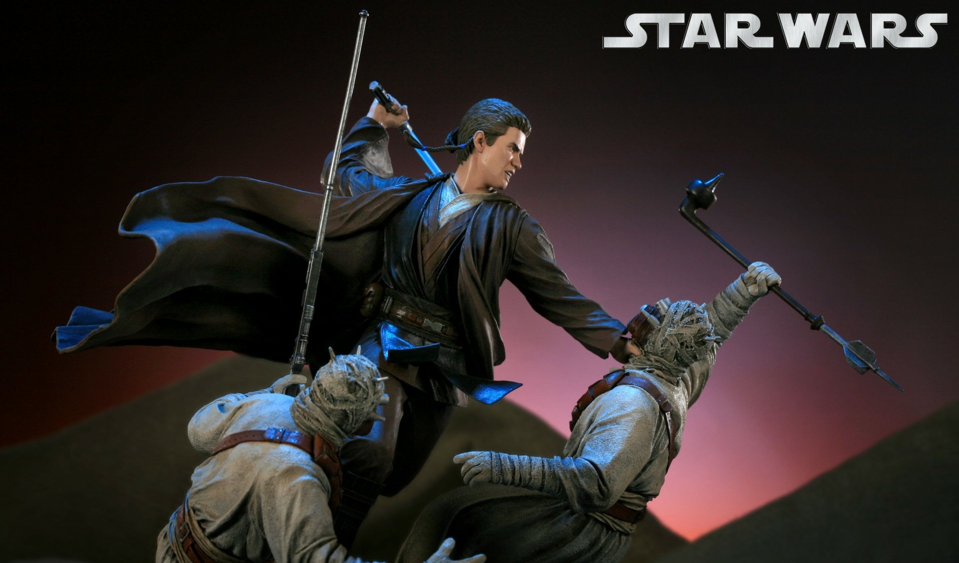 Download Figurine Tusken Raider Anakin Skywalker Movie Star Wars Episode II: Attack Of The Clones HD Wallpaper