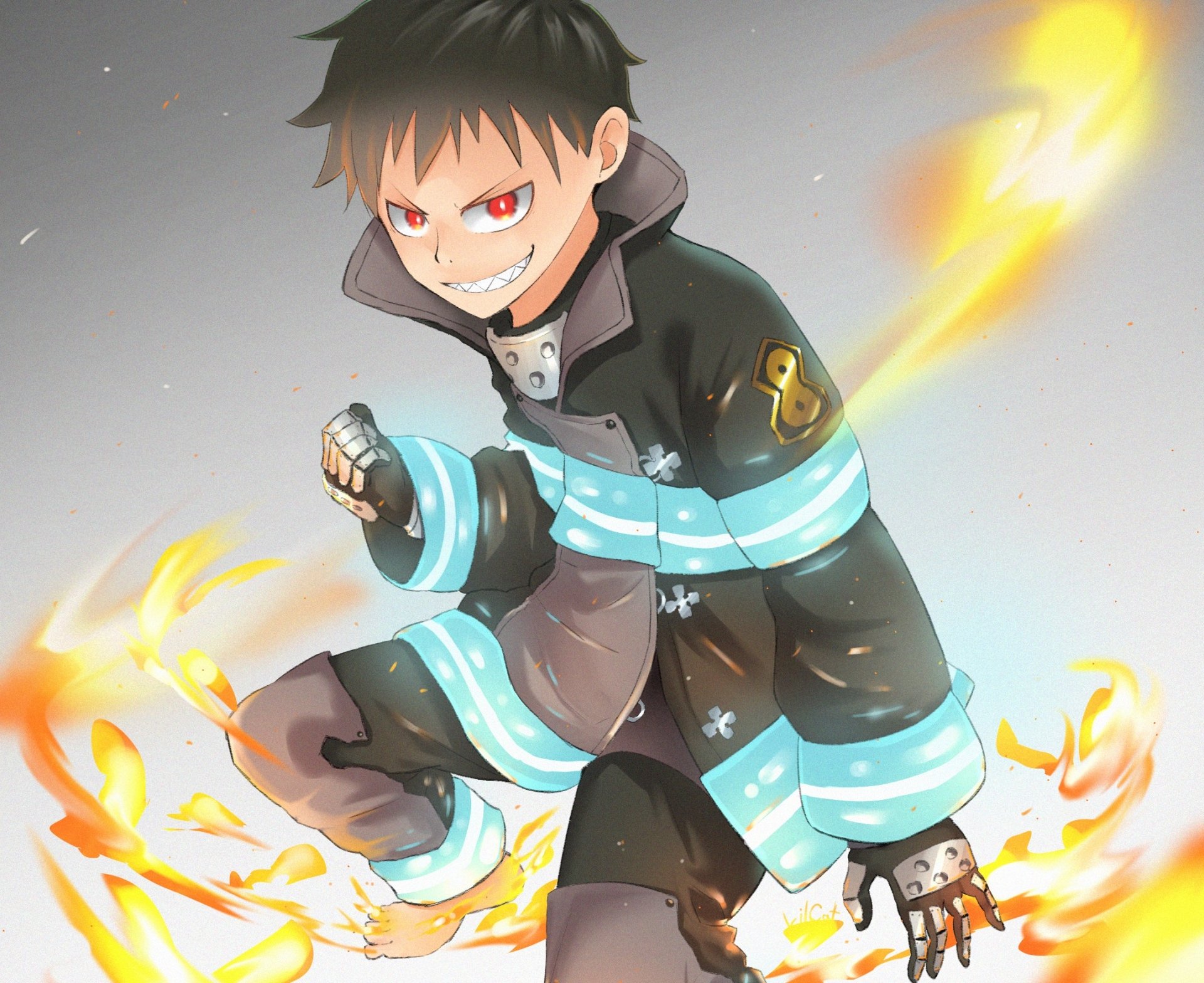 Download Shinra Kusakabe Anime Fire Force HD Wallpaper by LilCat