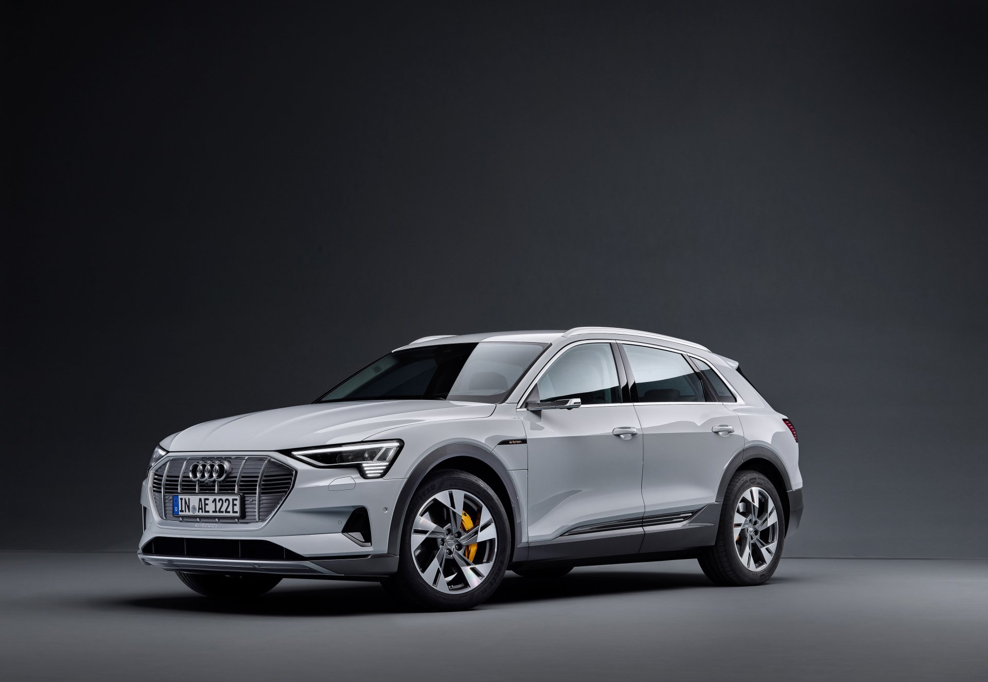 Download SUV Crossover Car Electric Car Silver Car Car Audi Vehicle Audi E-tron Quattro 4k Ultra HD Wallpaper