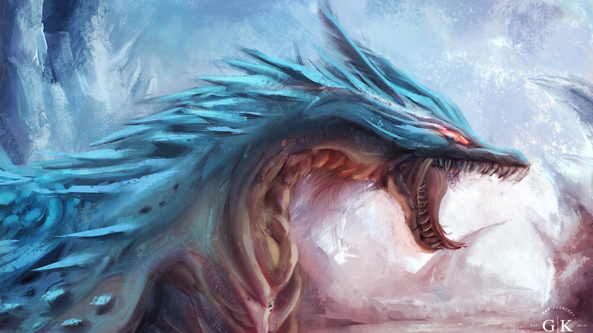 Download Fantasy Dragon 4k Ultra HD Wallpaper by George Kalokairinos