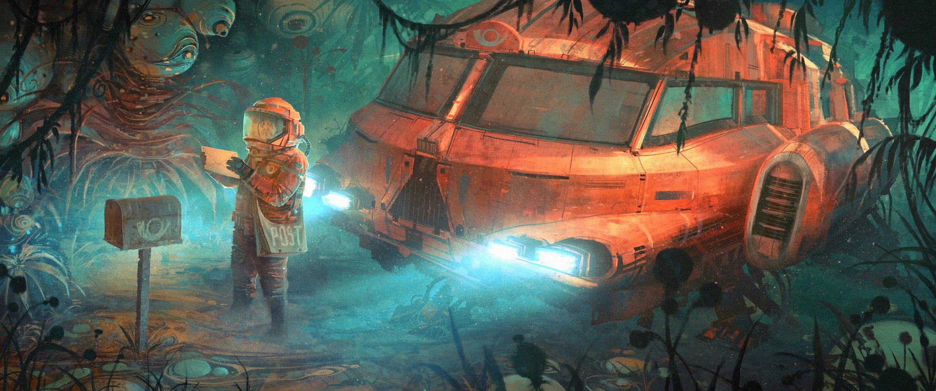 Download Humor Vehicle Sci Fi Futuristic HD Wallpaper by Nikolai Lockertsen