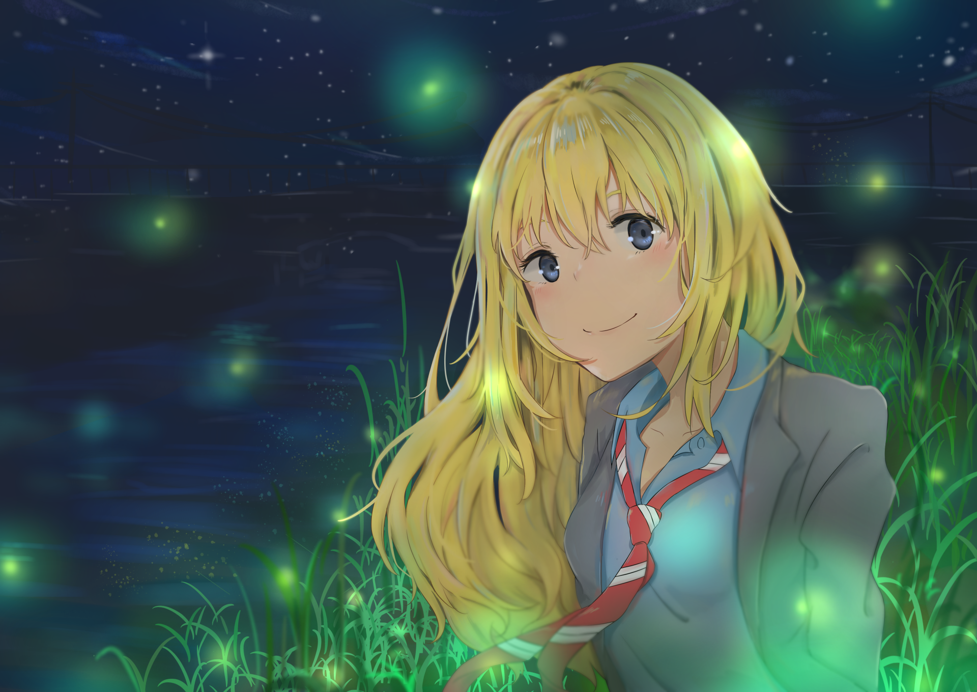 Download Kaori Miyazono Anime Your Lie In April HD Wallpaper by うさぎうさぎ