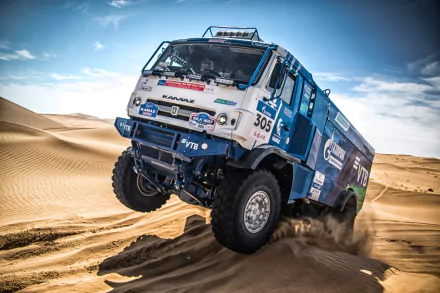 Red Bull Kamaz sand desert vehicle rallying Sports HD Desktop Wallpaper | Background Image