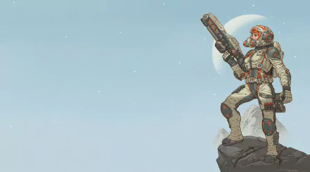 space suit woman warrior weapon Sci Fi HD Desktop Wallpaper | Background Image