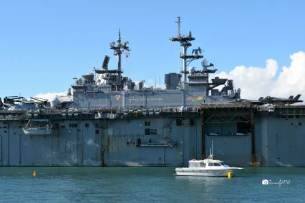  USS Wasp (LHD-1), Wasp-class Amphibious Assault Ship at Garden Island Sydney Australia