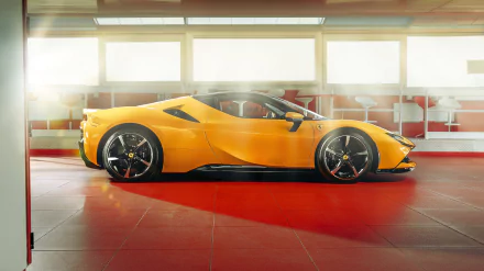 supercar yellow car car Ferrari vehicle Ferrari SF90 Stradale HD Desktop Wallpaper | Background Image