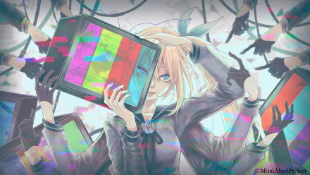 Mirai Akari Anime Virtual Youtuber HD Desktop Wallpaper | Background Image