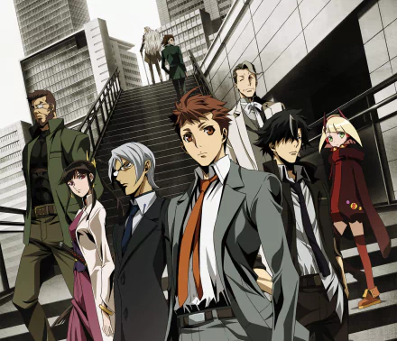 Warlock (Special Crime Investigation Unit) Nazo no Otoko Akane Shikisai Seiji Nanatsuki Kujaku Nijou Zeroemon Kiryuin Sakon Shiori Ichinose Rokusuke Endou Bellemer Cinq Anime Special Crime Investigation Unit - Special 7 HD Desktop Wallpaper | Background Image