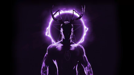 horns purple fantasy demon HD Desktop Wallpaper | Background Image