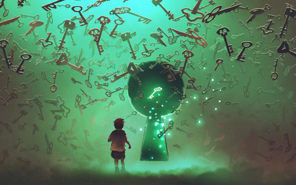 key fantasy child HD Desktop Wallpaper | Background Image
